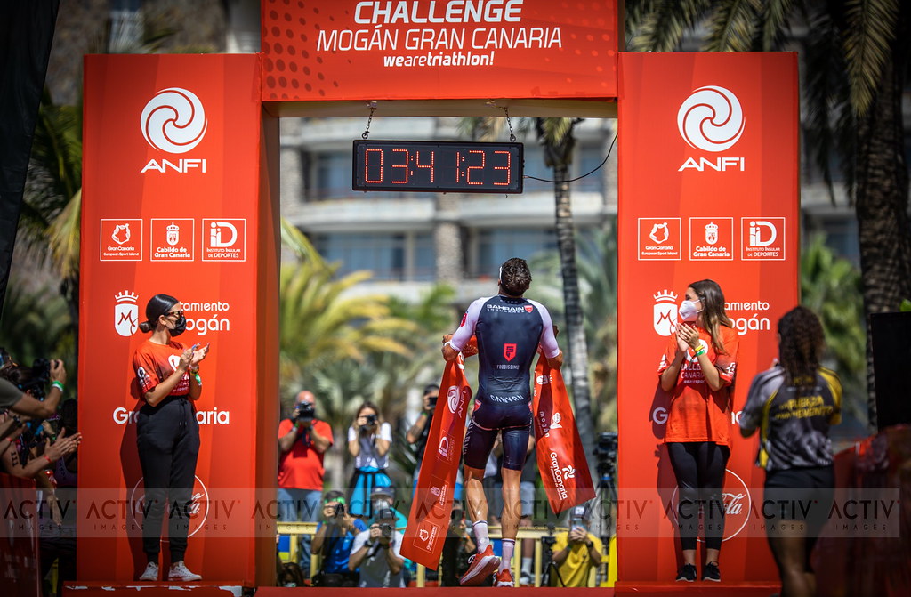 Finish line of Challenge Mogán Gran Canaria