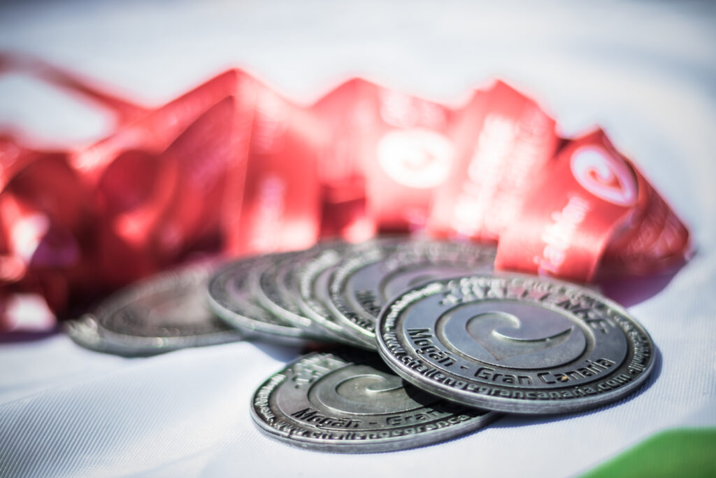 Medals at a sporting event